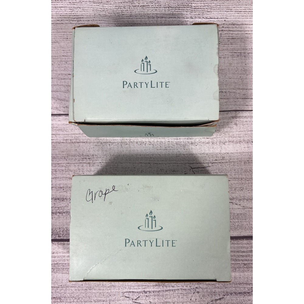 PARTYLITE Grape Tealight 12 and Sampler 6 Votive Candles NEW